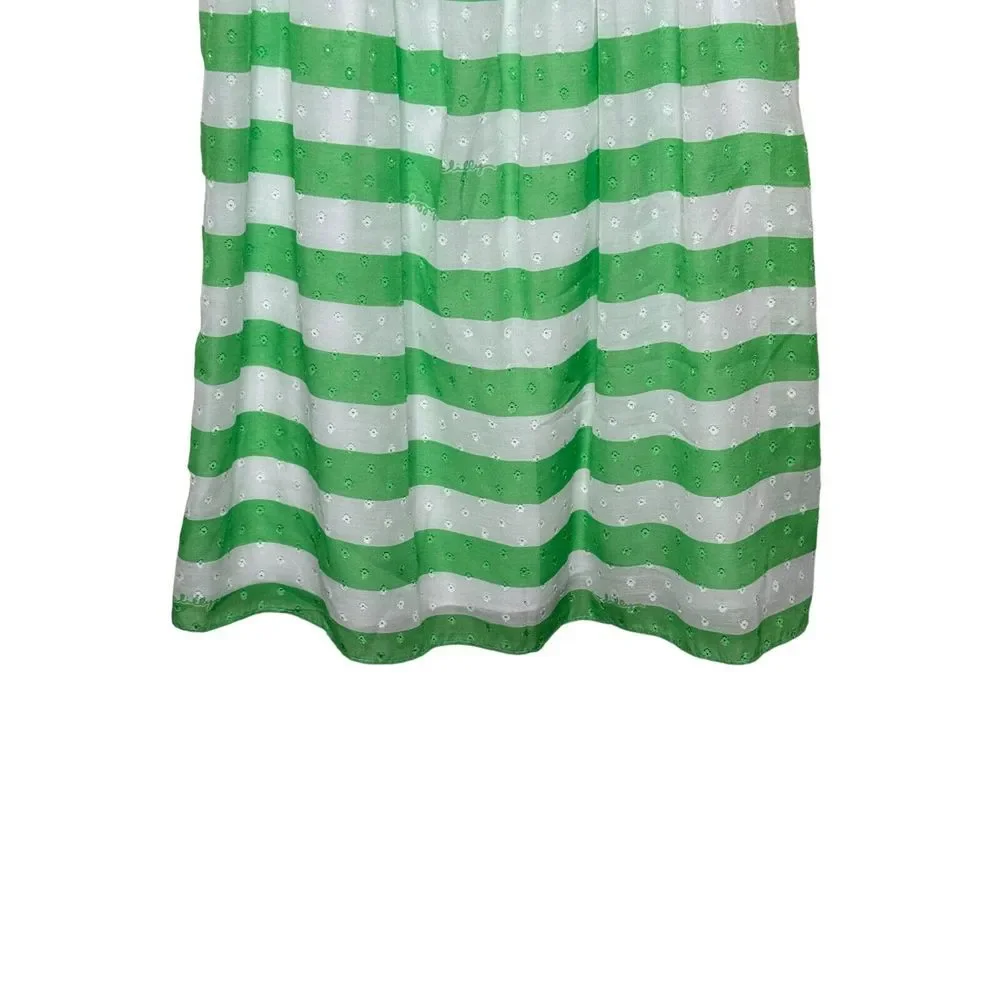 Lilly Pulitzer Women Dress Striped Sleeveless Sundress Antonia Green/White Sz. 2 - Picture 5 of 12